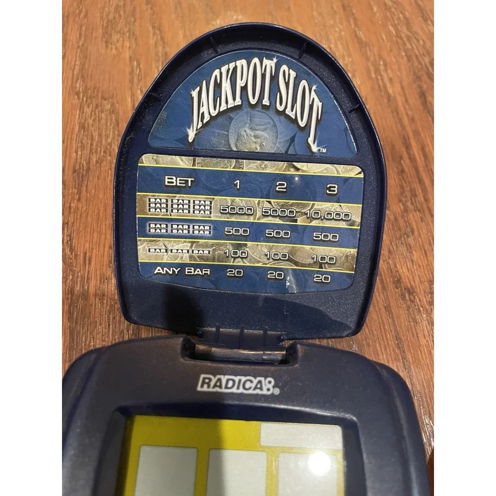 Radica Slot Flip Top Electronic Handheld Game Tested Working Jackpot Slots